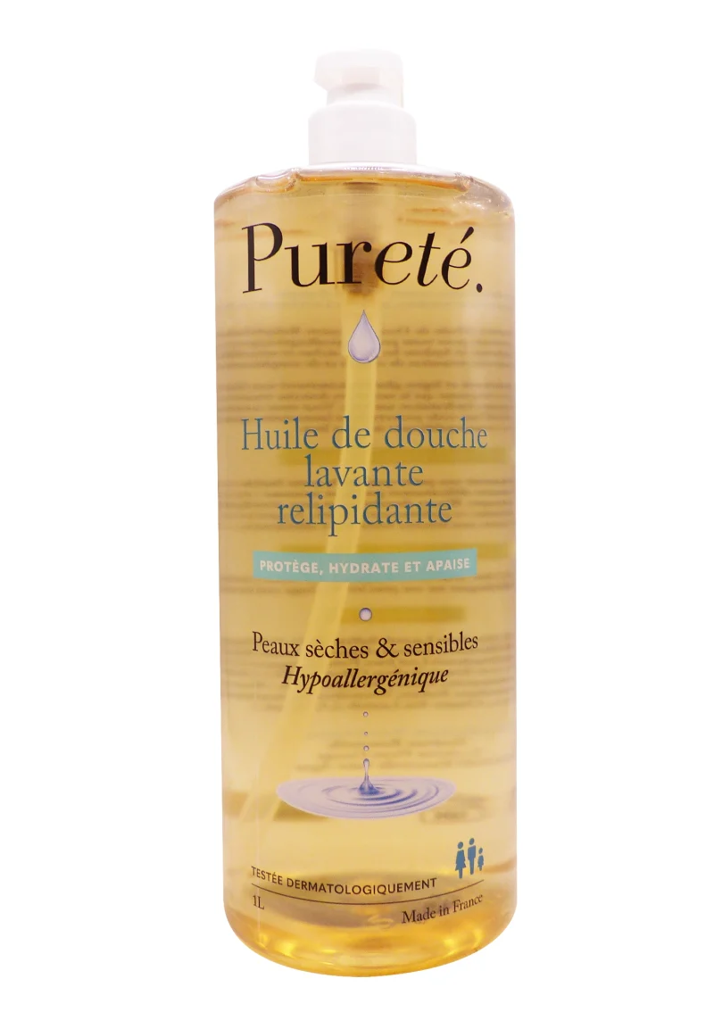 pureté huile de douche lavante relipidante 1L