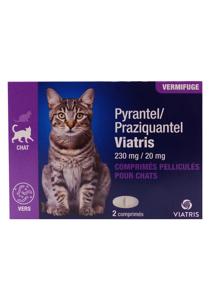 pyrantel vermifuge violet 2 comprimés