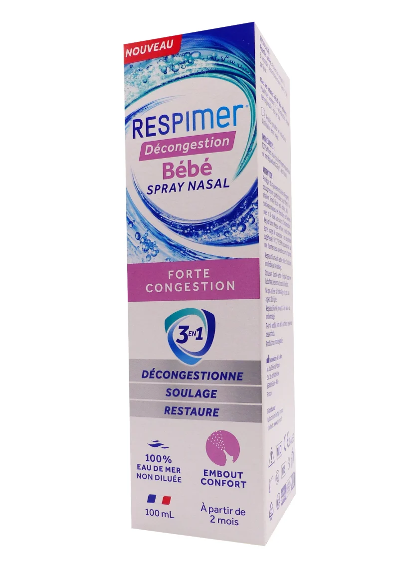 respimer bébé spray nasal forte congestion 100 ml