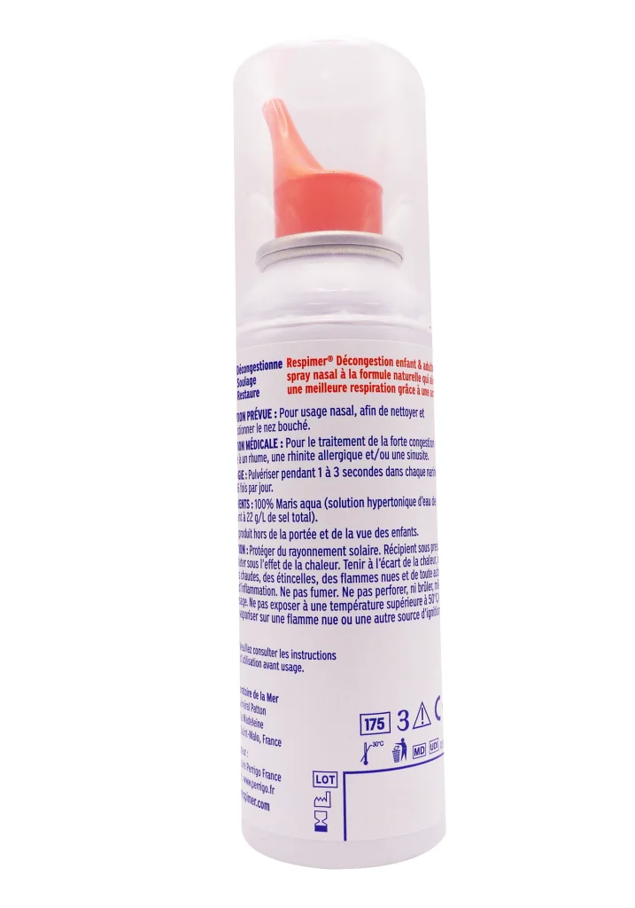RESPIMER DECONGESTION SPRAY NASAL FORTE CONGESTION ENFANT/ADULTE 100ML 4 respimer dos enfant adulte