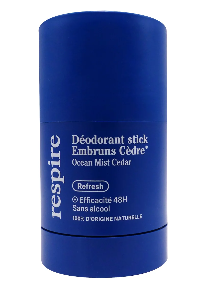 respire déodorant stick embruns cèdre