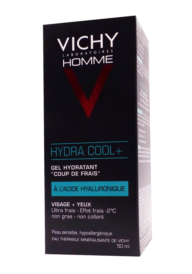 vichy homme hydra cool+ gel hydratant 50 ml