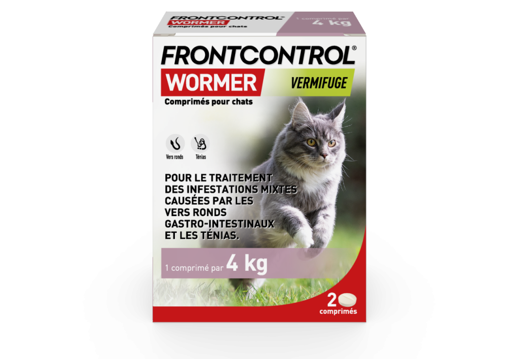 FRONTCONTROL CHAT 2 COMPRIMES 2 3D WORMER CATS FRT