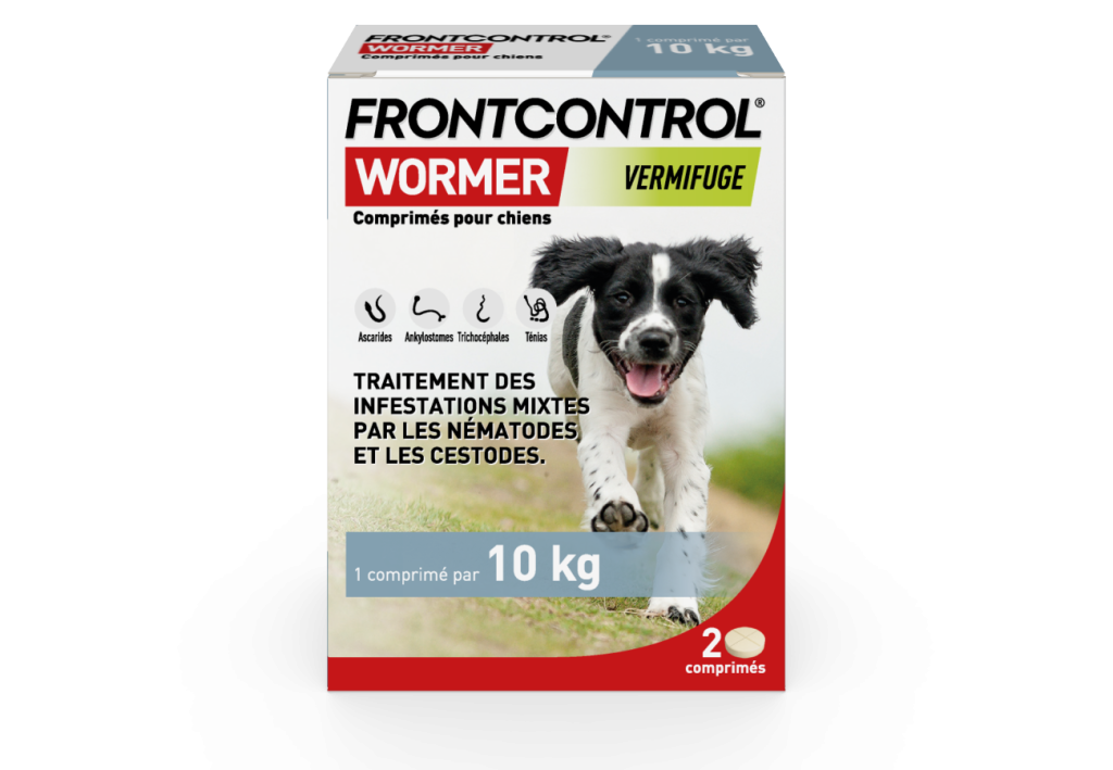 FRONTCONTROL CHIEN 2 COMPRIMES 2 3D WORMER DOGS FRT