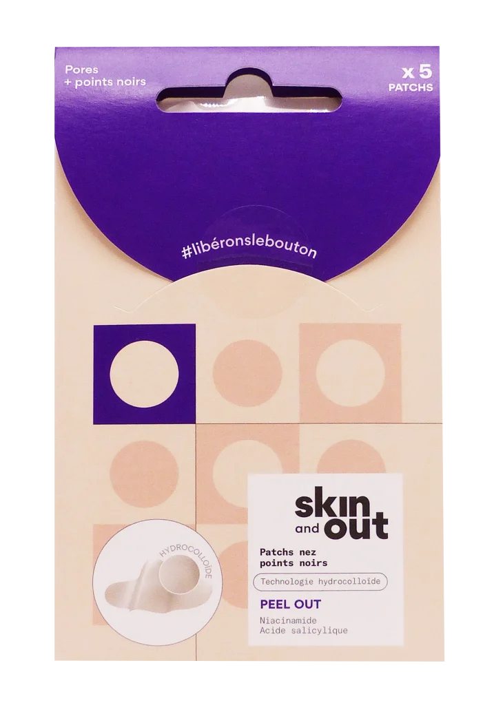 SKIN AND OUT 5 PATCHS NEZ POINTS NOIRS PEEL OUT 2 5 patchs points noir