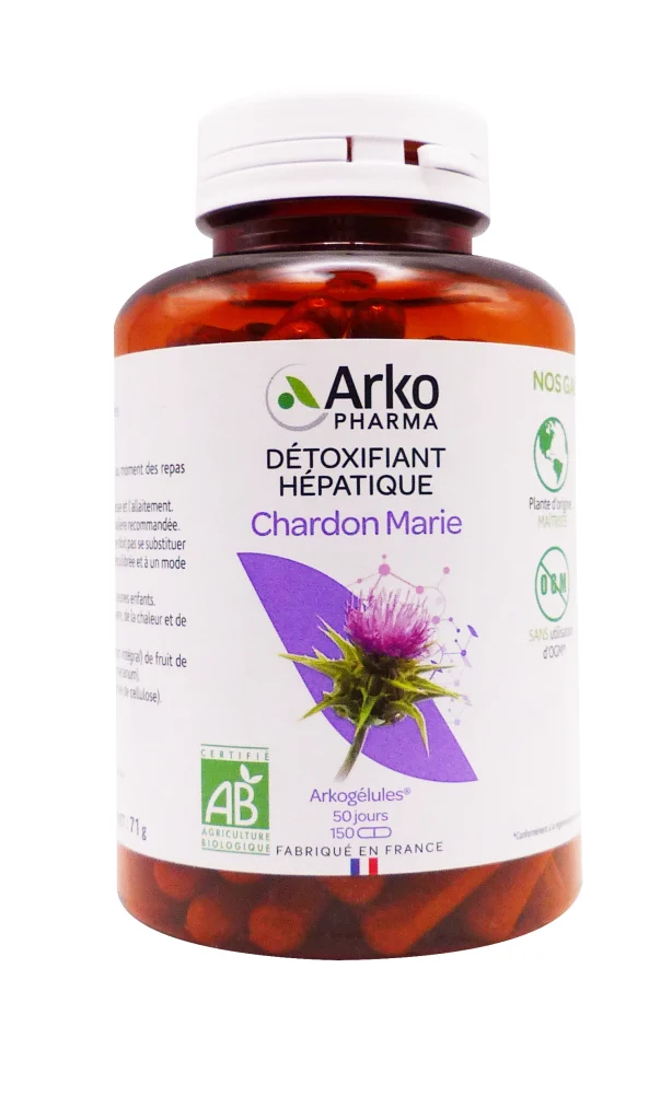 arkopharma chardon marie 150 gelules