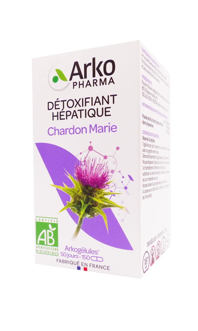 arkopharma chardon marie 150 gélules