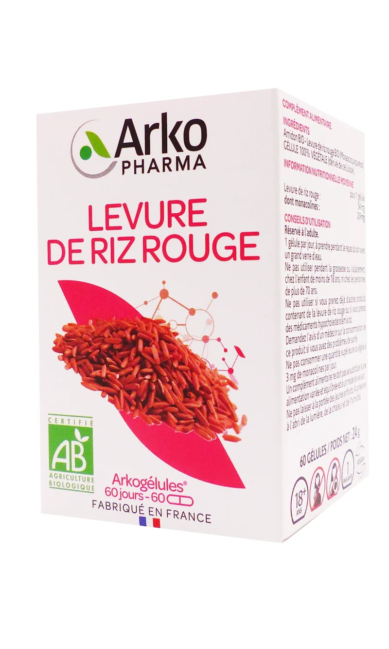 arkopharma levure de riz rouge 60 gélules