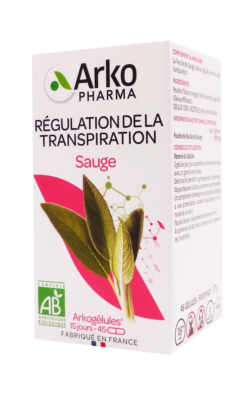 arkopharma sauge 45 gélules