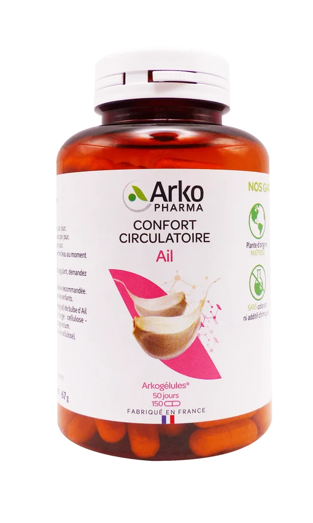 ARKOGELULES AUBEPINE BIO 150 GELULES ARKOPHARMA 2 confort circulatoir ail 150 gelules