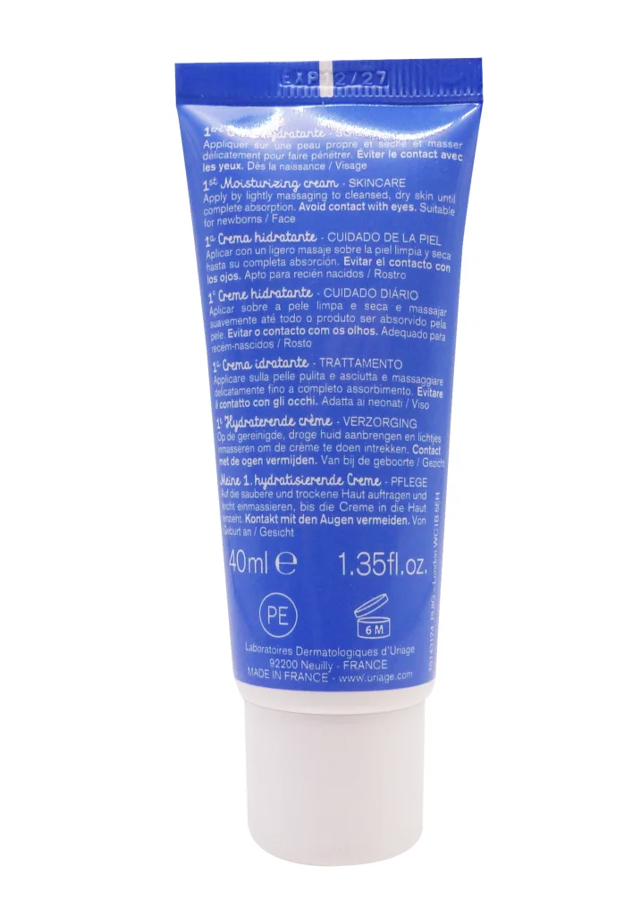 URIAGE 1ERE CREME HYDRATANTE 40ML 5 dos creme hydratante bebe