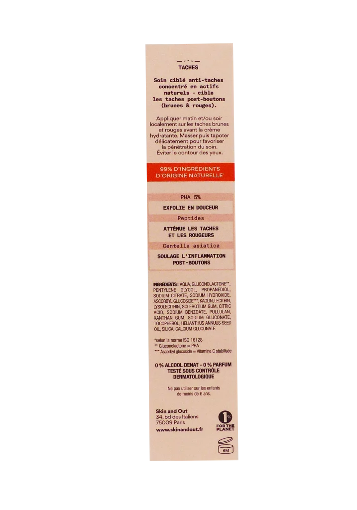 SKIN AND OUT SOIN CIBLE ANTI-TACHES 30ML 4 dos pack