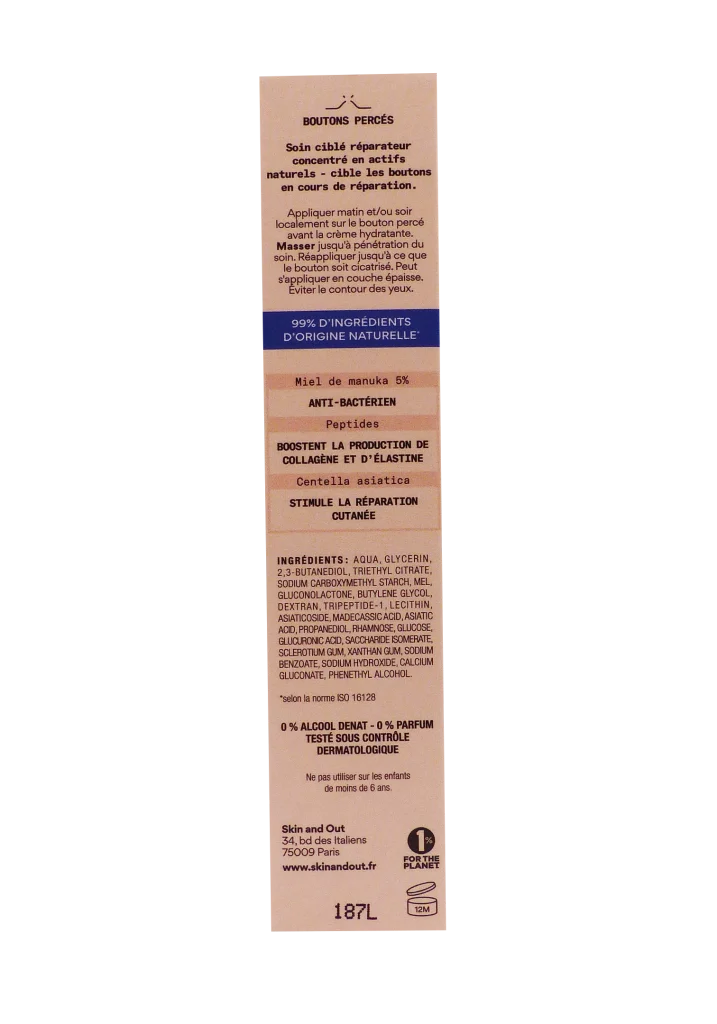 SKIN AND OUT MASQUE SOS BOUTONS CLEAR OUT 60ML 3 dos soin cible reparateur 1 2