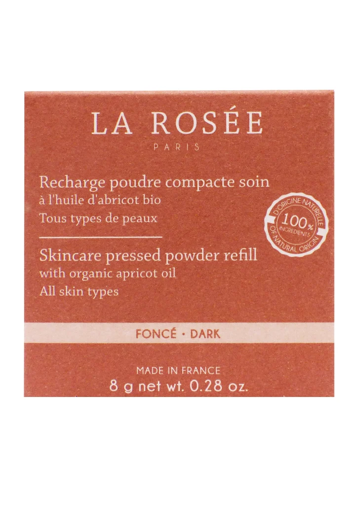 LA ROSEE RECHARGE POUDRE COMPACTE SOIN DARK 8G 2 la rosee recharge poudre compacte soin fonce 8g