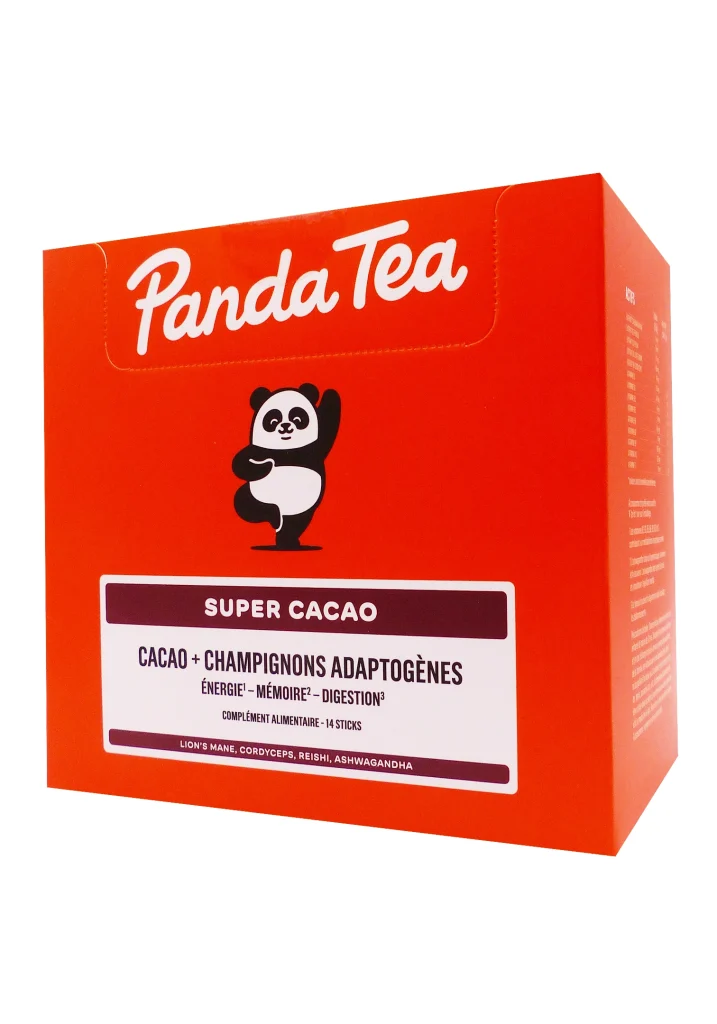 PANDA TEA SUPER CACAO 14 STICKS 2 panda tea super cacao energie memoire digestion