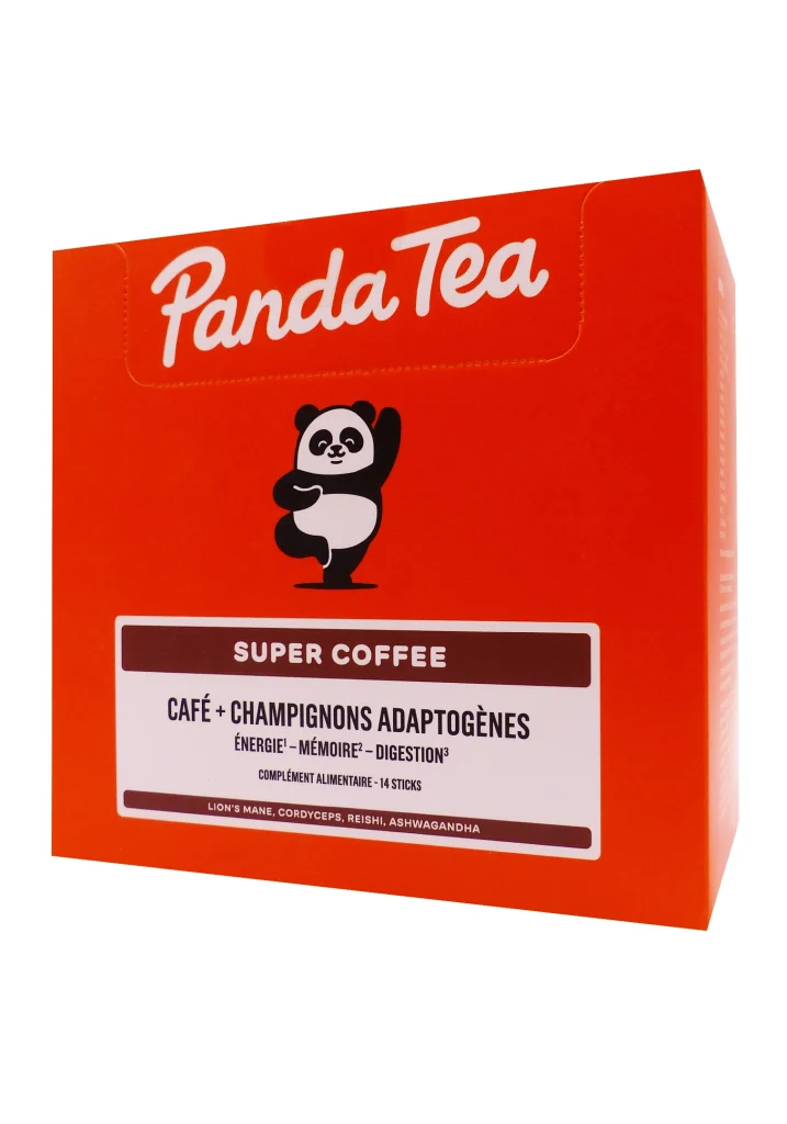 PANDA TEA SUPER COFFEE 14 STICKS 2 panda tea super coffee anergie memoire digestion 14 sticks