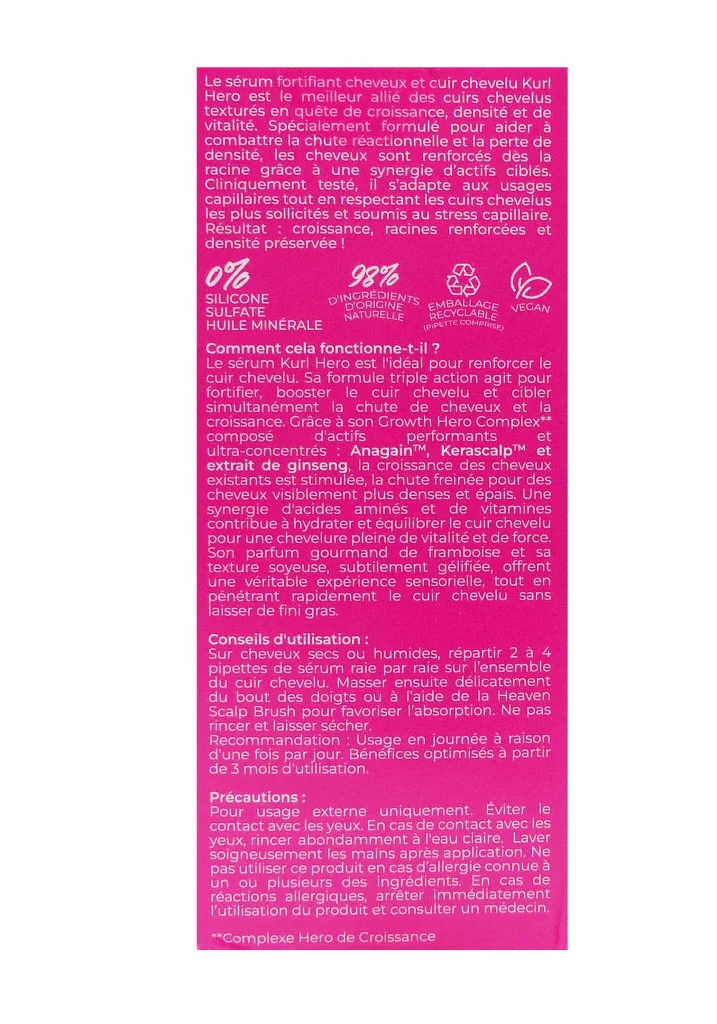 LES SECRETS DE LOLY KURL HERO HAIR & SCALP SERUM FORTIFIANT 50 ML 3 serum kurl hero dos pack