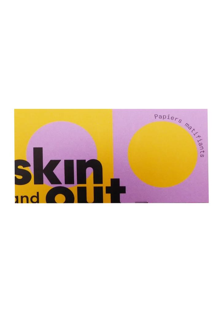 SKIN AND OUT PAPIERS MATIFIANTS 50 FEUILLES 2 skin and out papier matifiant
