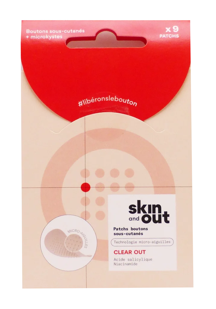 SKIN AND OUT 9 PATCHS BOUTONS SOUS CUTANES 2 skin out patchs boutons