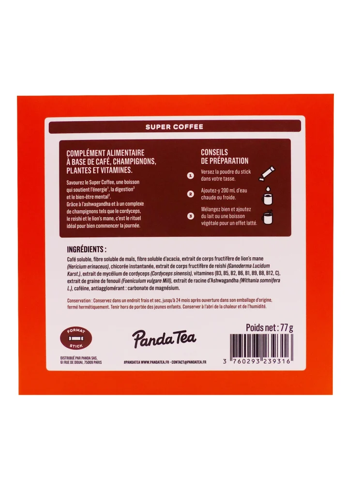 PANDA TEA SUPER COFFEE 14 STICKS 3 super coffee dos panda tea