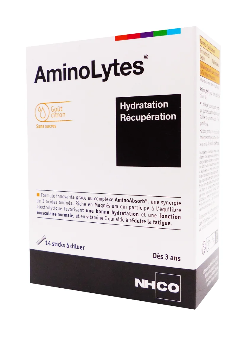 aminolytes hydratations récupérations citron nhco