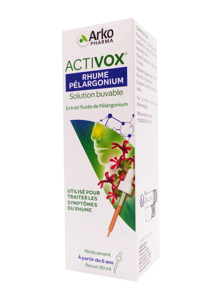 ACTIVOX RHUME PELARGONIUM GOUTTES 30 ML 2 arkopharma activox rhume pelargonium 30 ml
