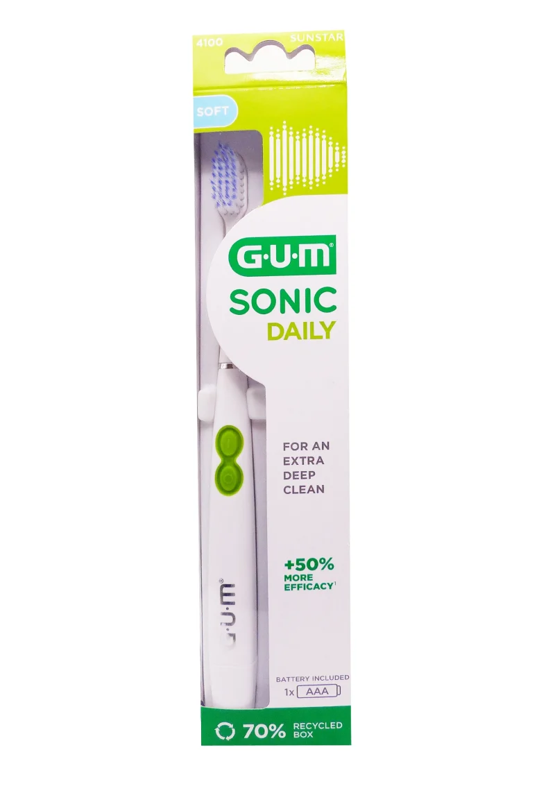 brosse a dent gum sonic daily verte
