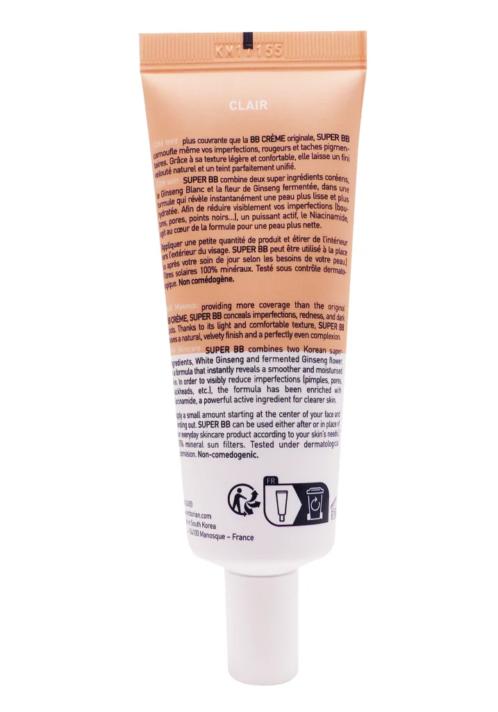 ERBORIAN SUPER BB CLAIR 15ML 4 clair dos bb creme erborian tube