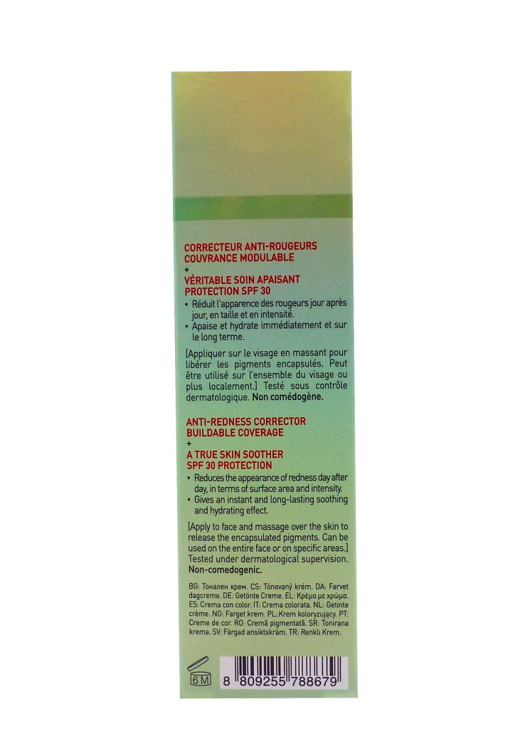 ERBORIAN CC RED CORRECT 15 ML 3 correcteur anti rougeurs dos