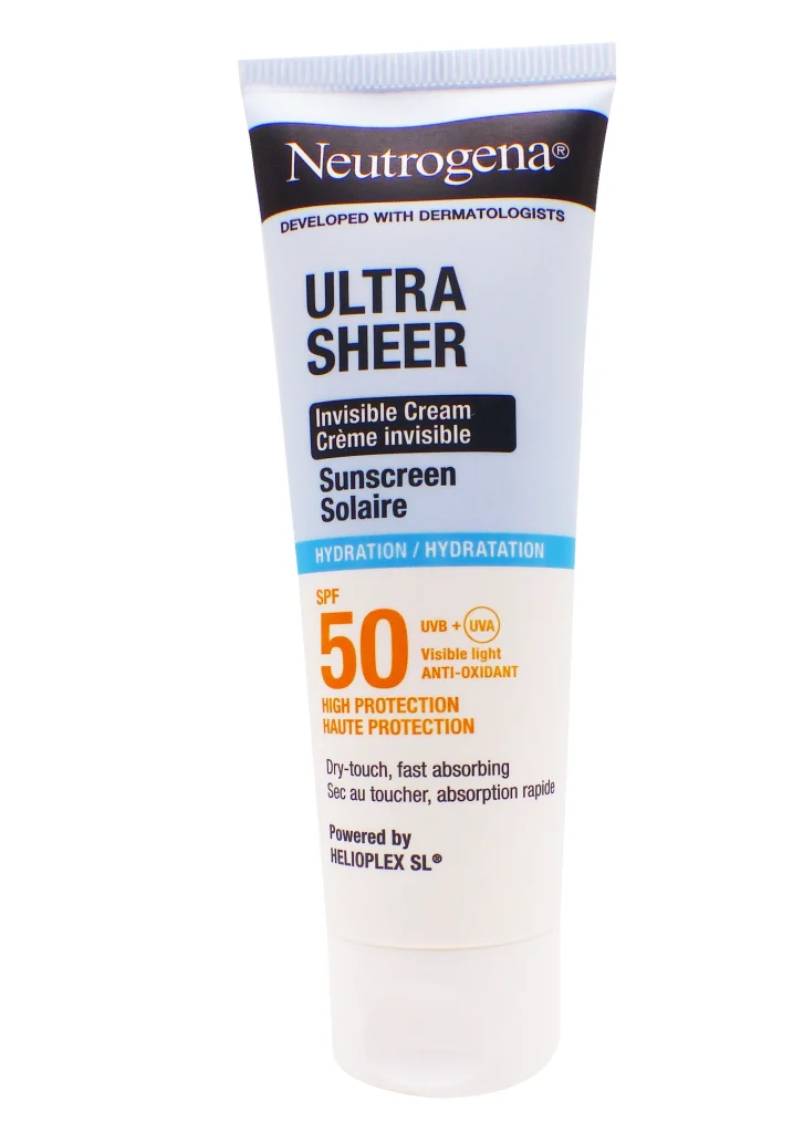 NEUTROGENA CREME INVISIBLE HYDRATANTE SPF 50, 50ML 3 creme solaire neutrogena tube