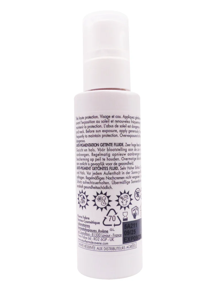 AVENE SOLAIRE ANTI-PIGMENTATION SPF 50 + 40ML 4 dos anti pigmentation