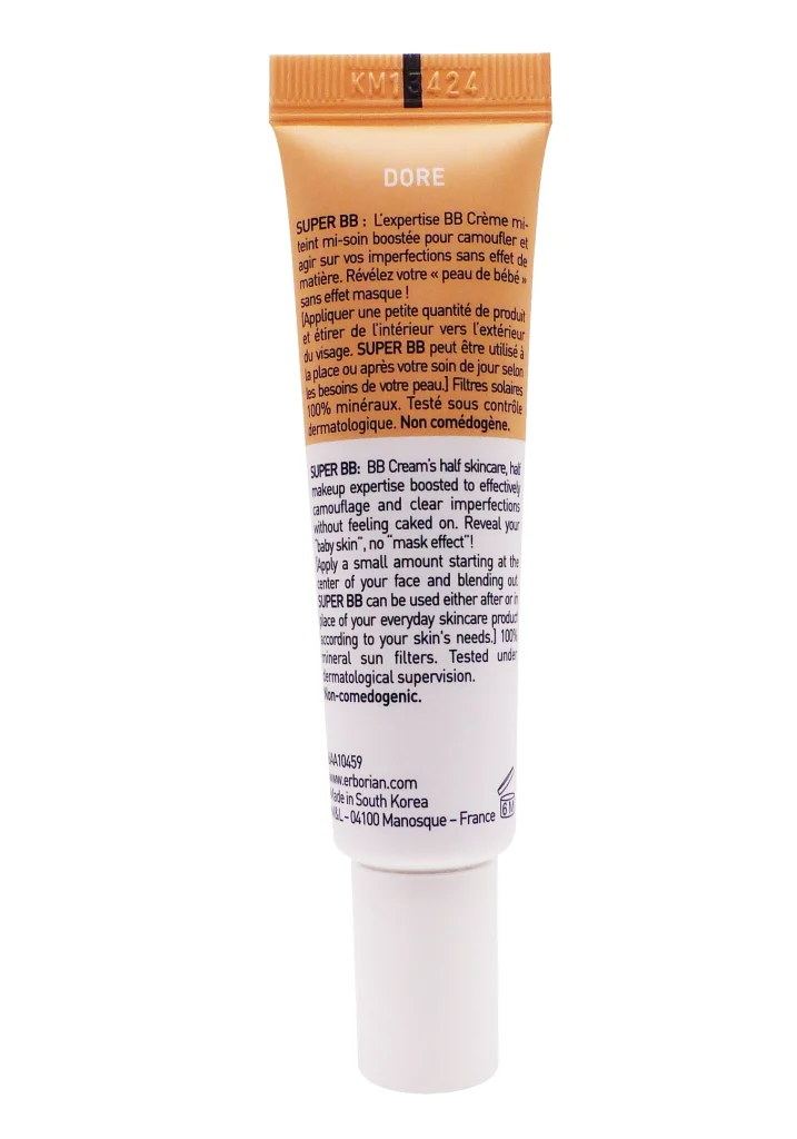 ERBORIAN SUPER BB DORE 15ML 4 dos bb creme dore 1 2