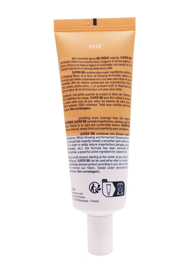 ERBORIAN SUPER BB DORE 40ML 4 dos bb dore
