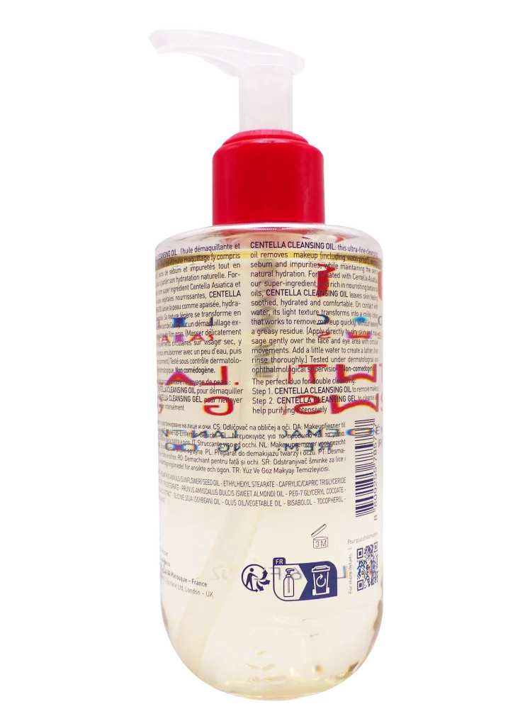 ERBORIAN CENTELLA CLEANSING OIL 180 ML 3 dos centella huile