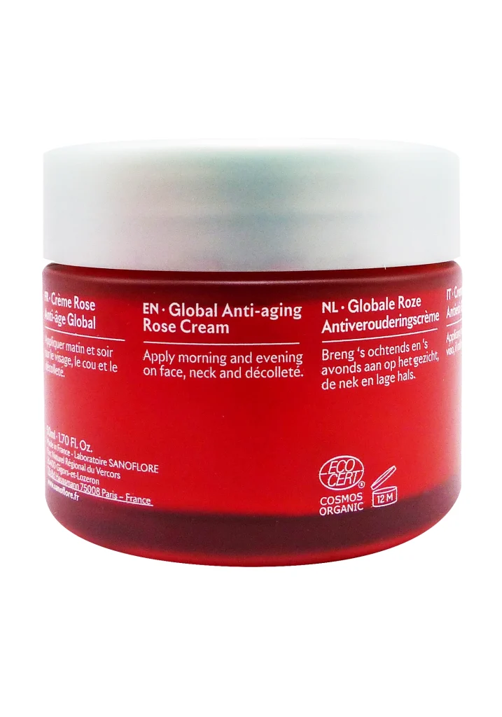 SANOFLORE REINE CREME ROSE ANTI-ÂGE GLOBAL 50ML 5 dos creme rose pot sanoflore