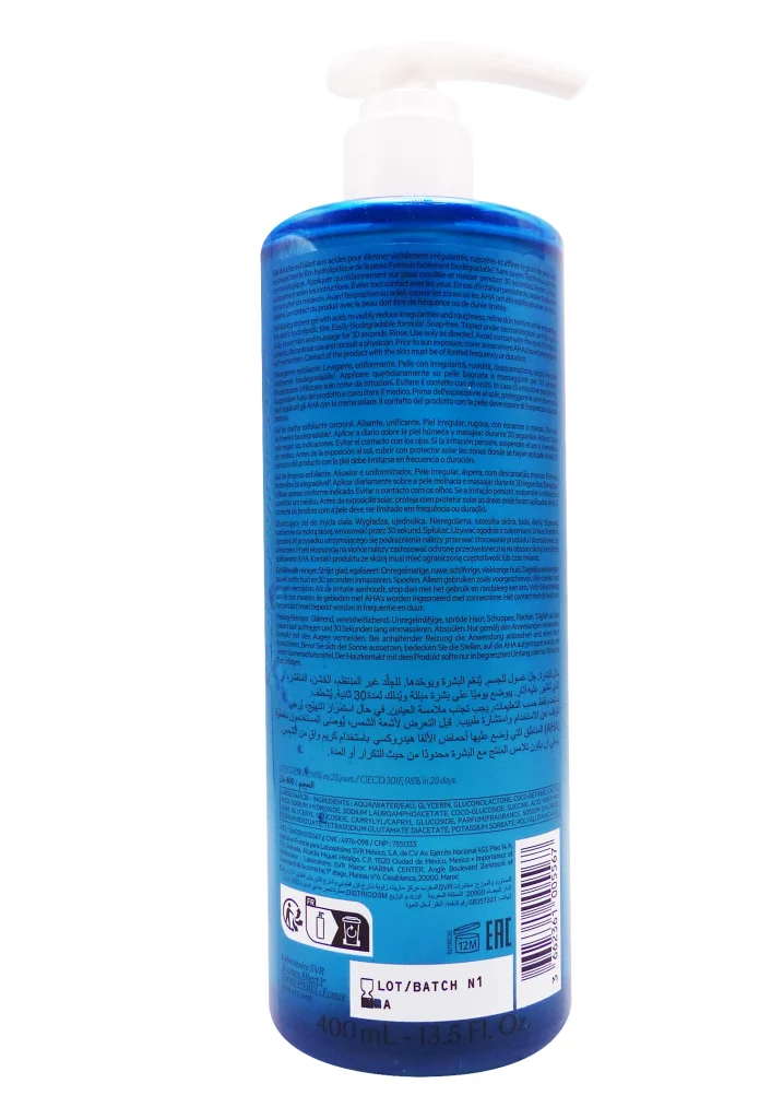 SVR XERIAL GEL LAVANT PEELING 400ML 3 dos gel