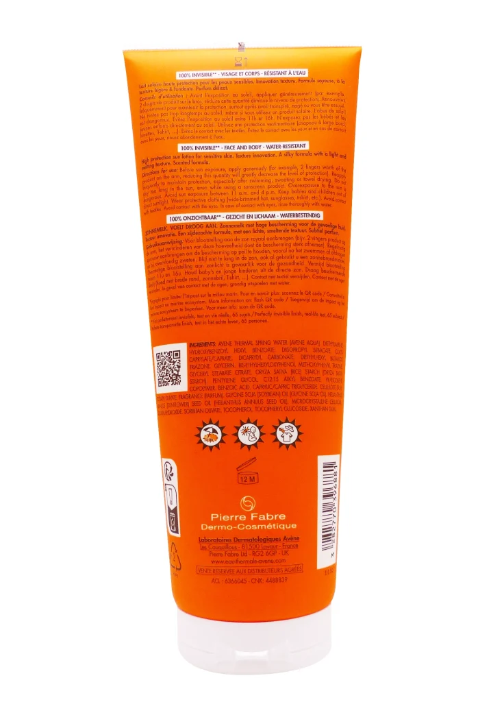 dos lait invisible avene