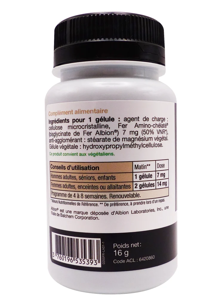 NHCO FER 7 MG 56 GELULES 3 dos nhco fer 1 1