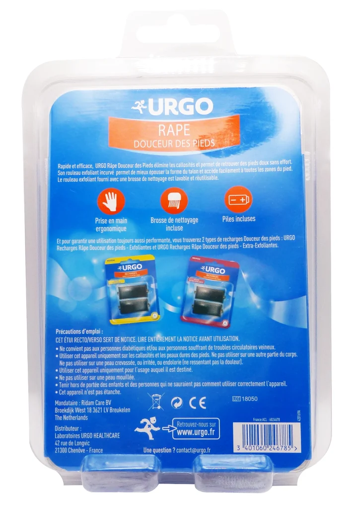 URGO RAPE DOUCEUR DES PIEDS 3 dos rape sholl