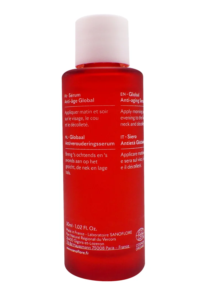 SANOFLORE REINE SERUM ANTI-AGE GLOBAL 30ML 4 dos serum anti age sanoflor flacon
