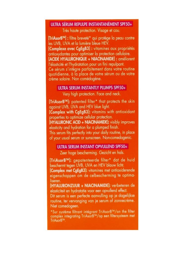 AVENE ULTRA SERUM REPULPANT SPF 50+, 30ML 5 dos serum avene