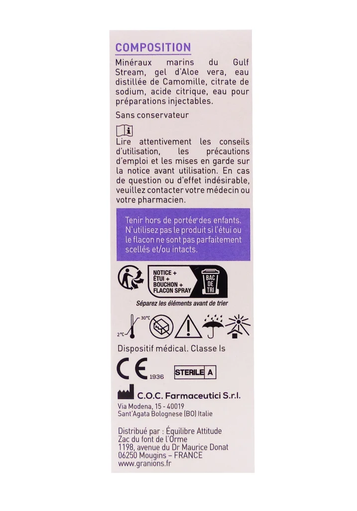 GRANIONS KIDS SPRAY NASAL 20ML 3 dos spray granions