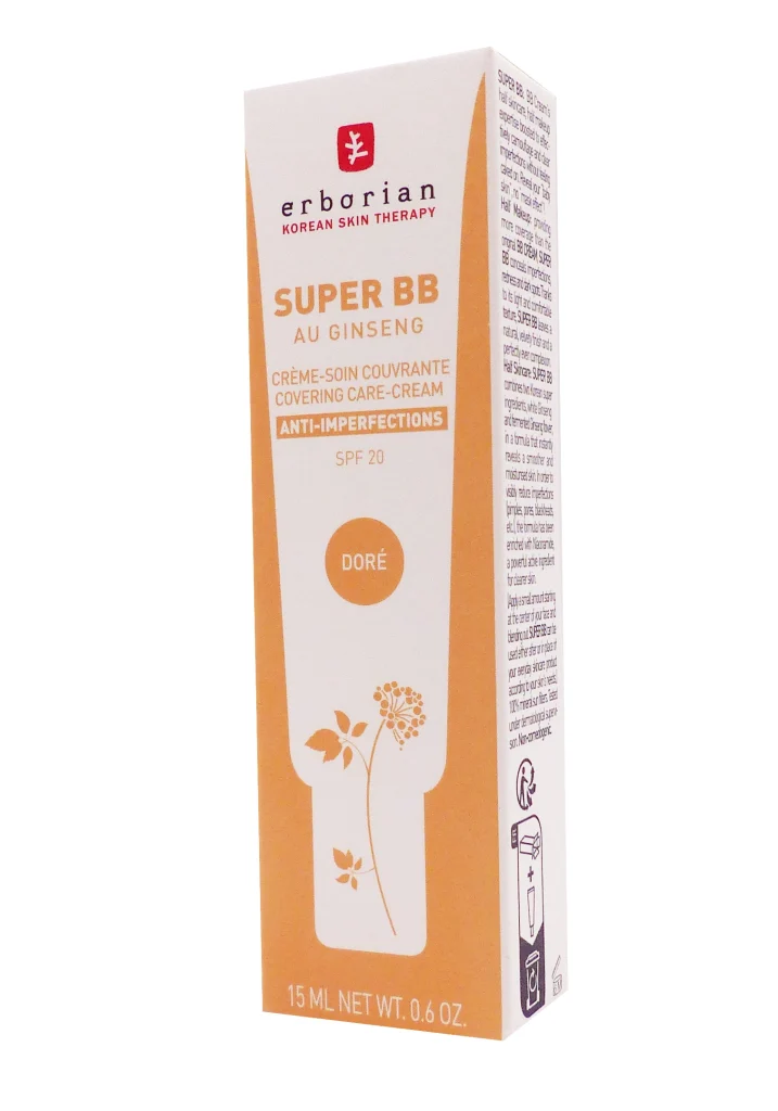 ERBORIAN SUPER BB DORE 15ML 2 erborian super bb spf 20 dore 15 ml 1 2