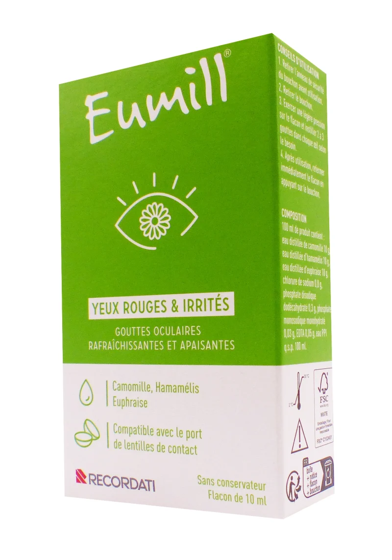 eumil yeux rouges irrités