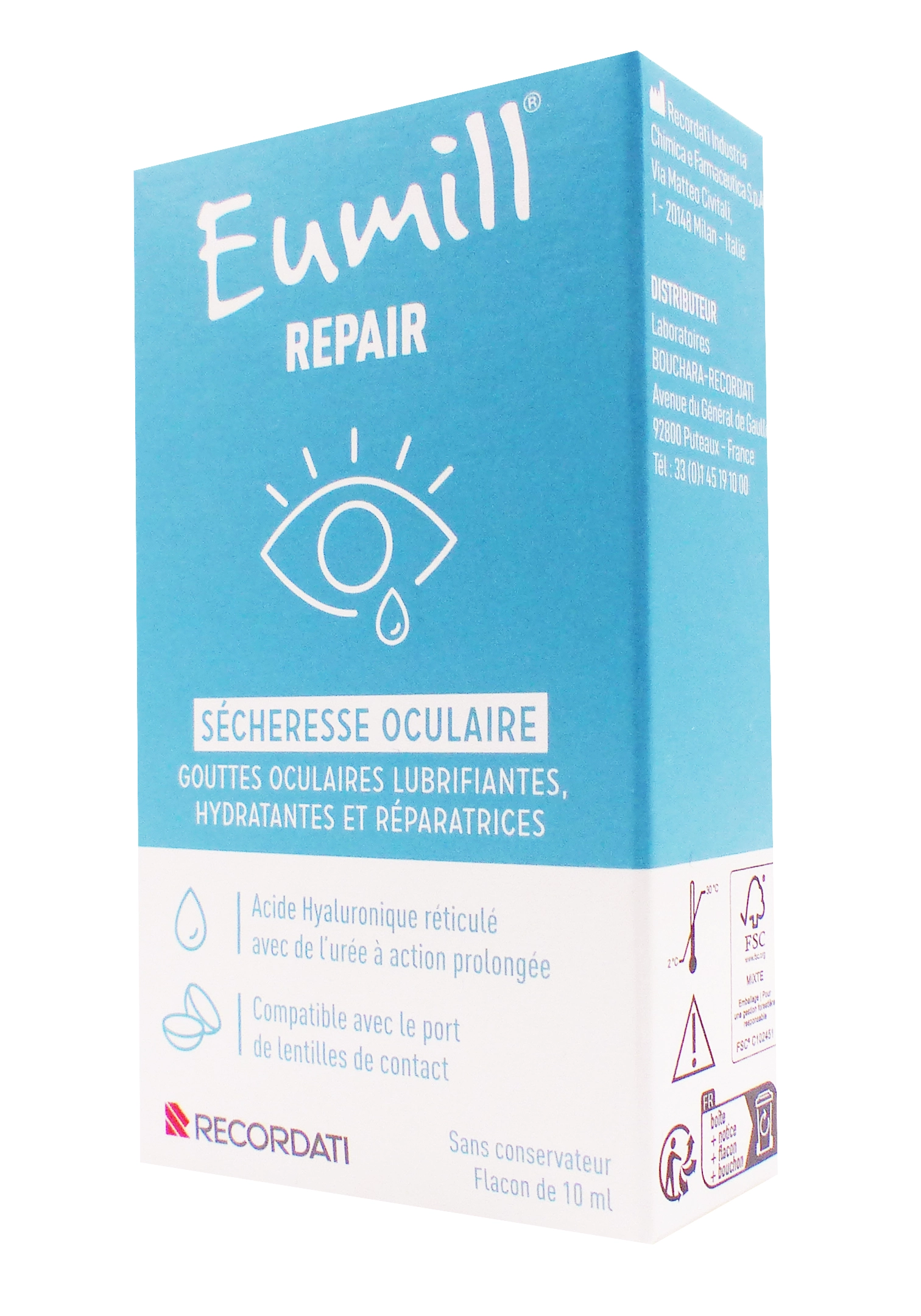 EUMILL REPAIR SECHERESSE OCULAIRE FLACON 10ML 1 eumill secheresse oculaire