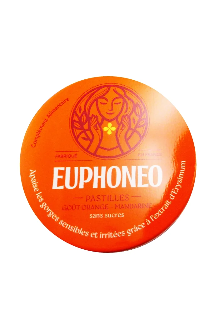EUPHONEO ORANGE MANDARINE 50 PASTILLES SANS SUCRES 2 euphoneo orange