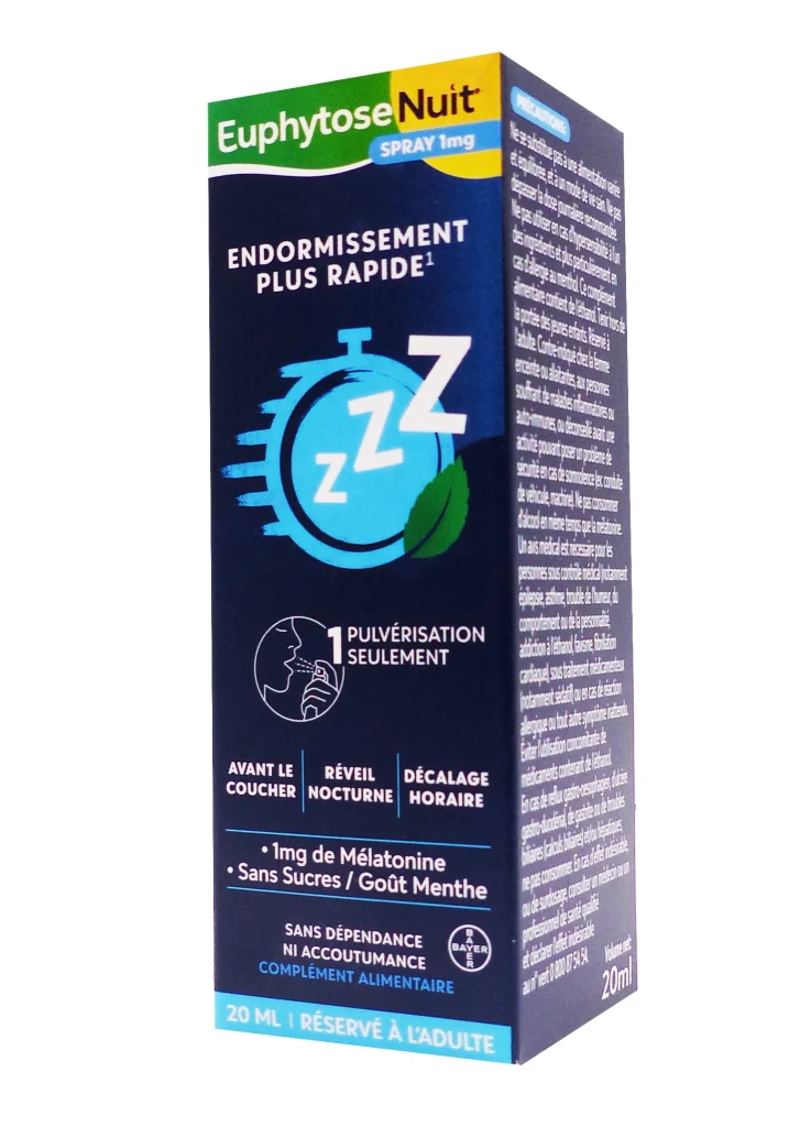 EUPHYTOSE NUIT SPRAY 1MG 20ML 2 euphytose nuit 20 ml spray