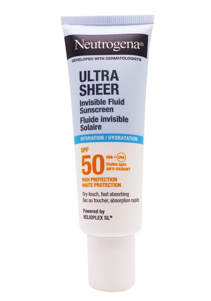 NEUTROGENA FLUIDE INVISIBLE HYDRETATION SPF 50, 50ML 3 fluide invisible spf 50 neutrogena
