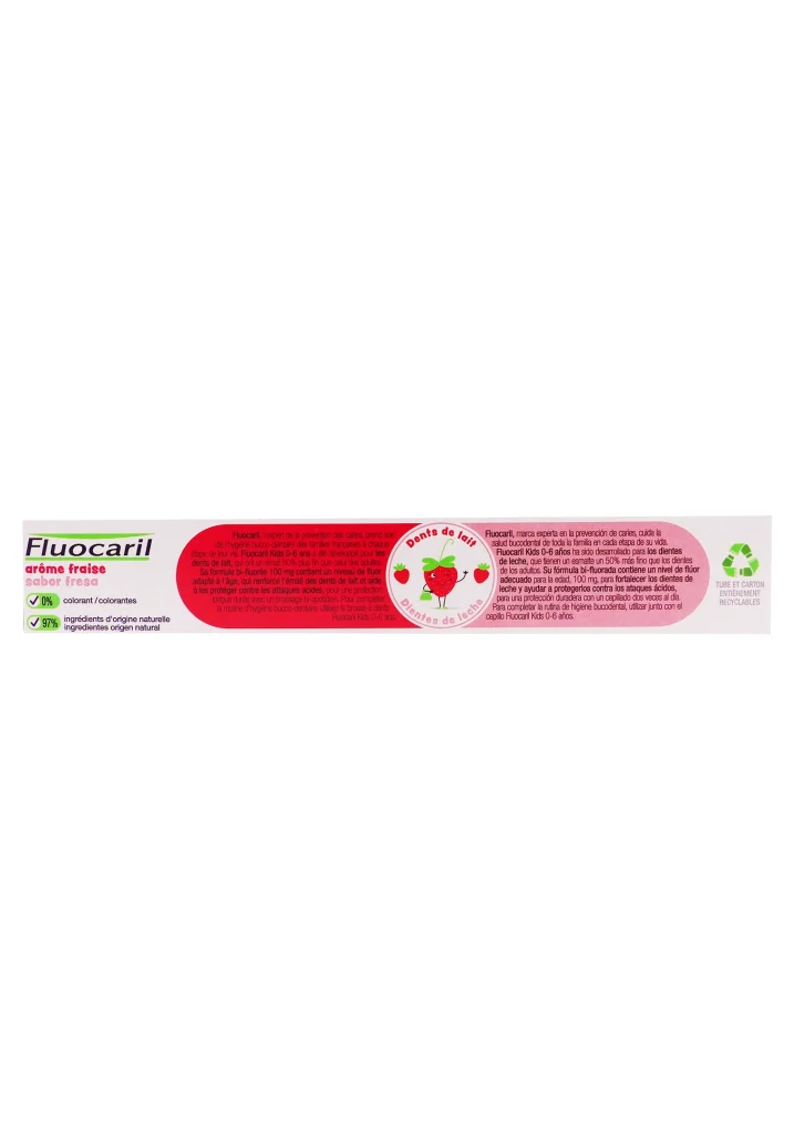 FLUOCARIL DENTIFRICE KIDS 0-6 ANS GEL FRAISE 50ML 5 fluocaril fraise