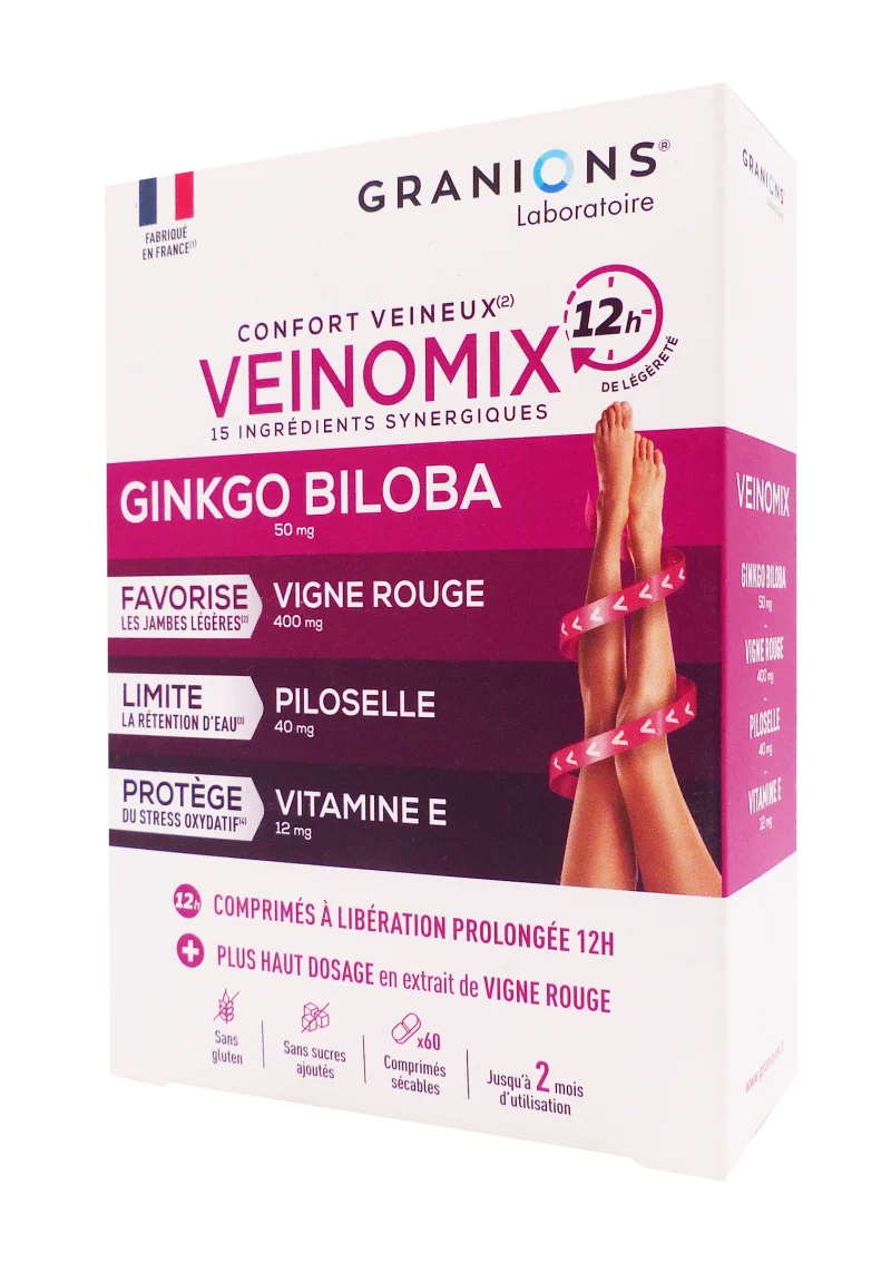 ginko biloba veinomix granions 60 cp